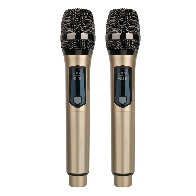 Ribbon Microphone - Mikrofon bezprzewodowy 2-kanałowy UHF, podwójny mikrofon