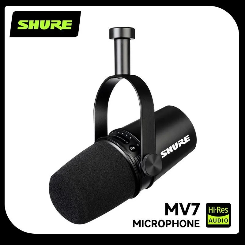 Usb Sound Card - Mikrofon dynamiczny Shure MV7 Hybrid USB/XLR