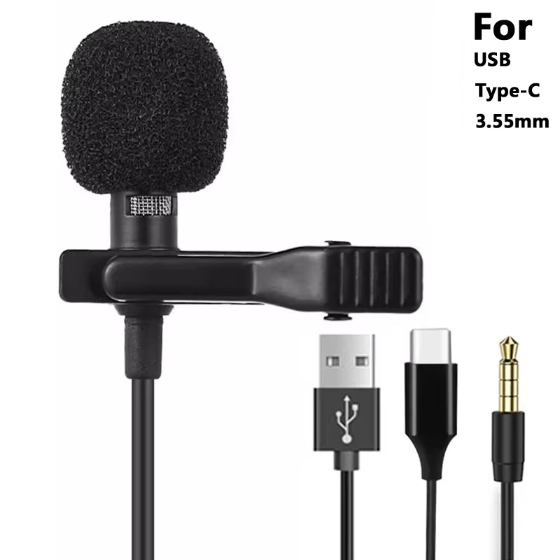 Microphone Capsule - Mikrofon krawatowy 3.5mm Mini Portable Lavalier