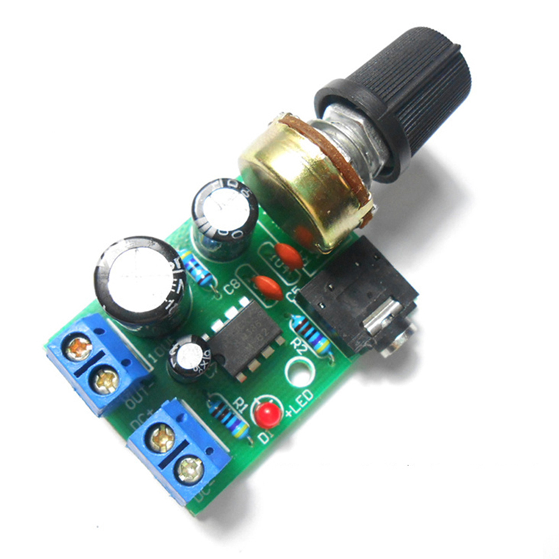 Volume Control Board - Płytka wzmacniacza audio LM386 Mono 3.5mm
