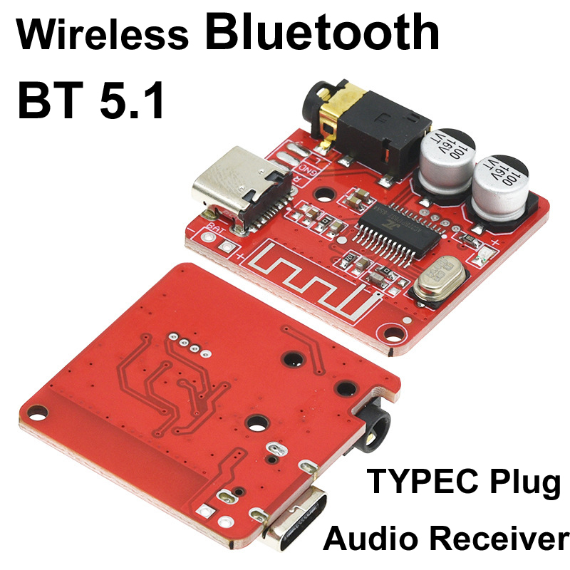 Audio Amplifier Board - Moduł odbiornika audio Bluetooth TYPE-C DIY,