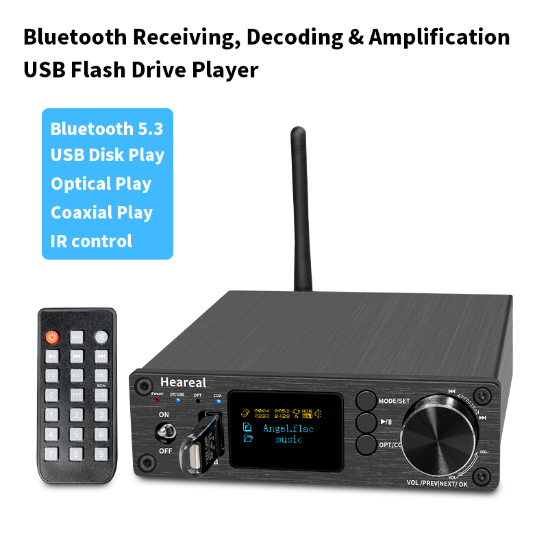 Passive Preamp - Odbiornik audio HiFi Bluetooth 5.3 z